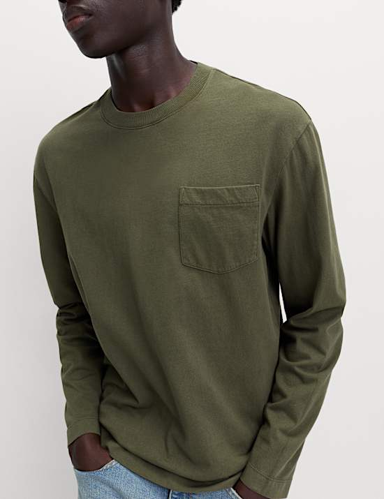 T-Shirt aus reiner Baumwolle mit Rundhalsausschnitt