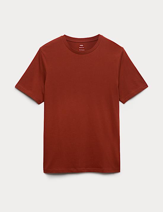 Camiseta 100 % algod&oacute;n de corte est&aacute;ndar con cuello redondo