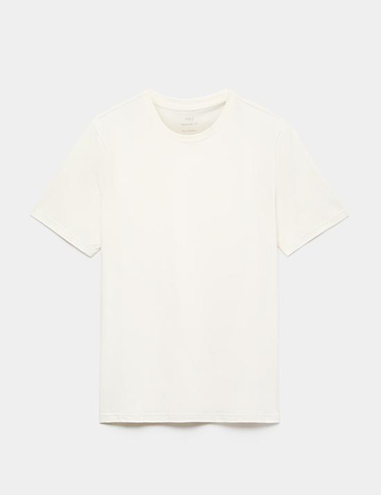 Pure Cotton Regular Fit Crew Neck T-Shirt