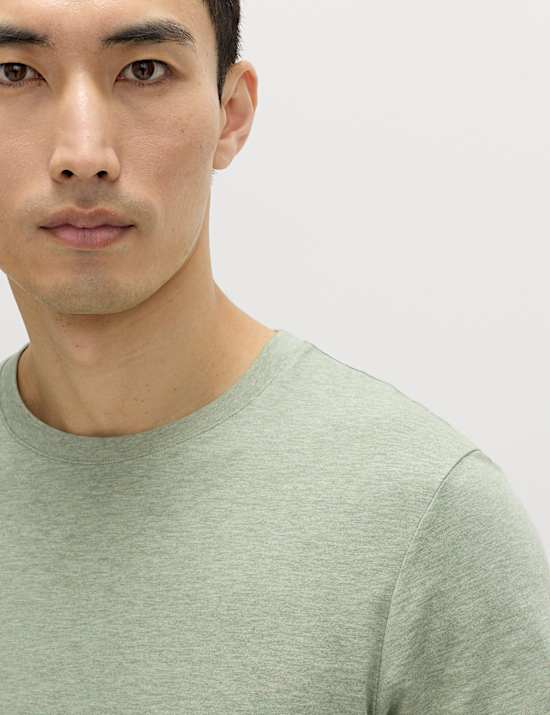 Camiseta 100 % algod&oacute;n de corte est&aacute;ndar con cuello redondo