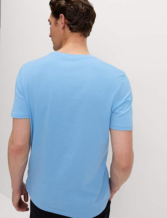 Regular Fit Pure Cotton Crew Neck T-Shirt