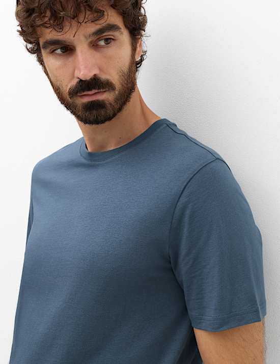 Camiseta 100 % algod&oacute;n de corte est&aacute;ndar con cuello redondo