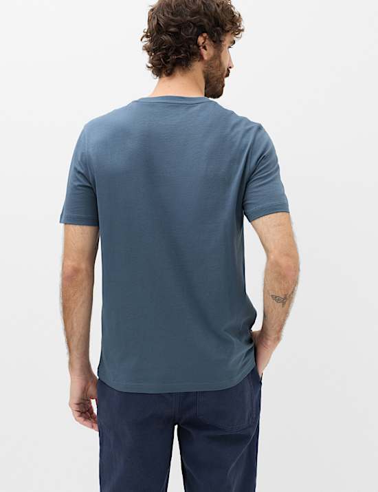 Camiseta 100 % algod&oacute;n de corte est&aacute;ndar con cuello redondo