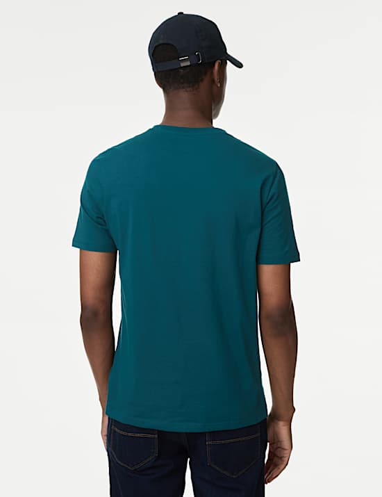Regular Fit Pure Cotton Crew Neck T-Shirt