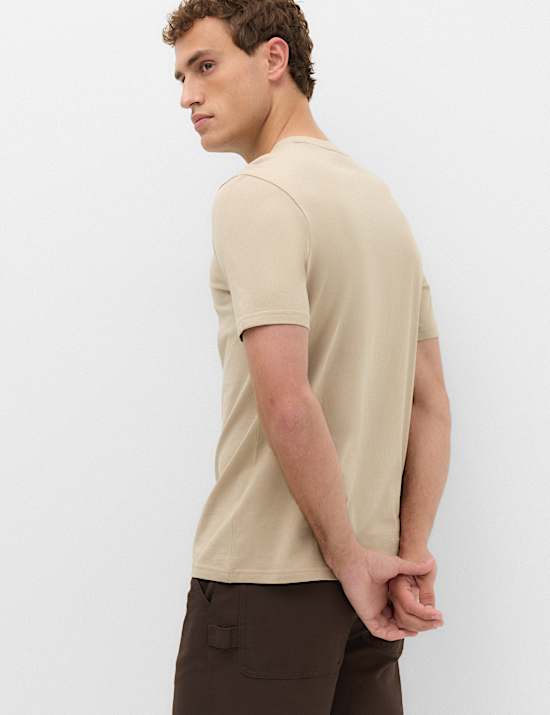 Pure Cotton Regular Fit Crew Neck T-Shirt