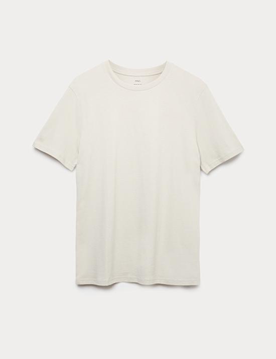 Camiseta 100 % algod&oacute;n de corte est&aacute;ndar con cuello redondo