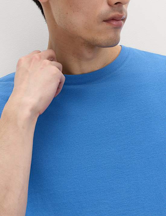 Camiseta 100 % algod&oacute;n de corte est&aacute;ndar con cuello redondo