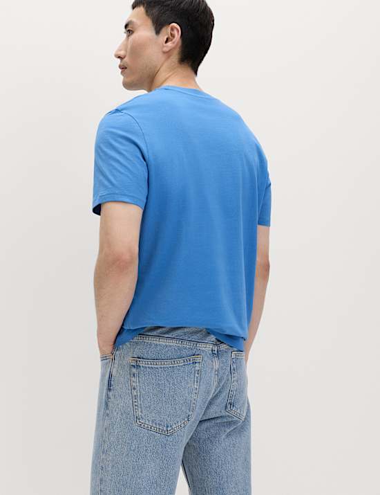 Camiseta 100 % algod&oacute;n de corte est&aacute;ndar con cuello redondo