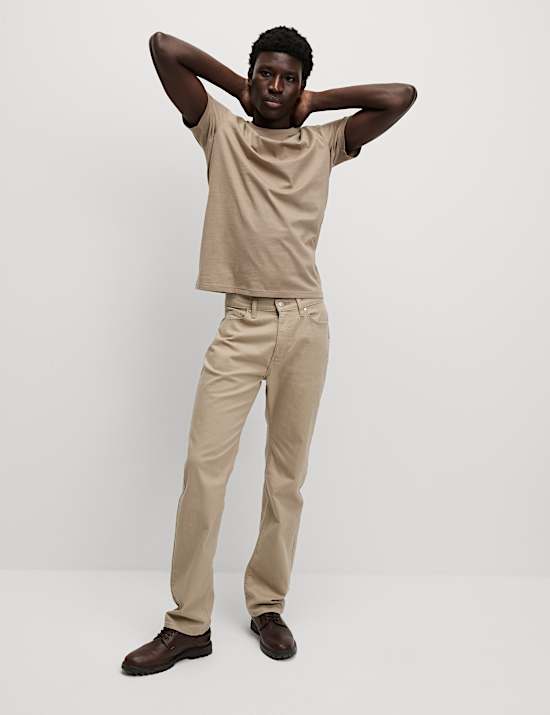 Pure Cotton Regular Fit Crew Neck T-Shirt