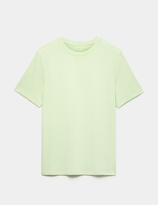 Pure Cotton Regular Fit Crew Neck T-Shirt