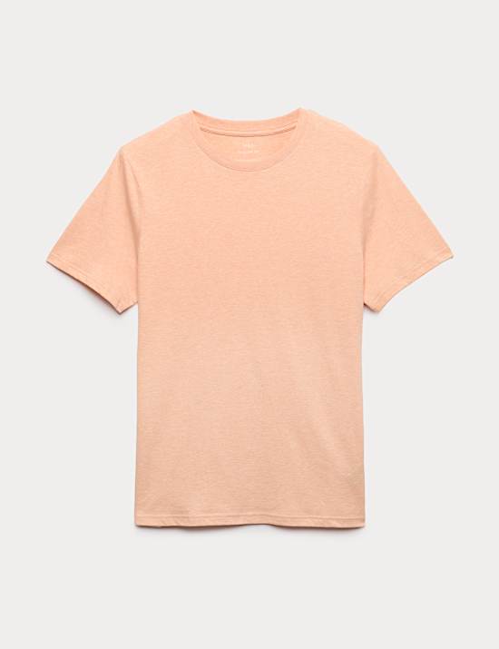 Regular Fit Pure Cotton Crew Neck T-Shirt
