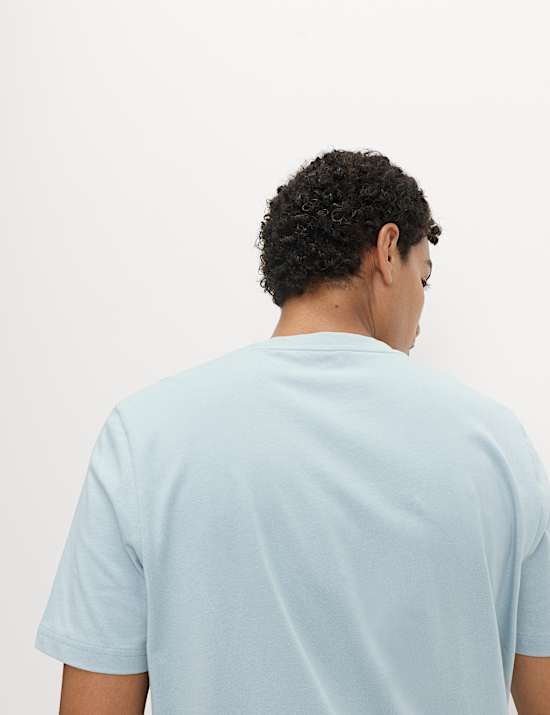 Regular Fit Pure Cotton Crew Neck T-Shirt