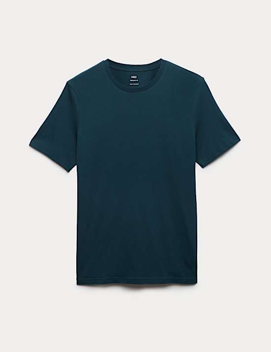 Camiseta 100 % algod&oacute;n de corte est&aacute;ndar con cuello redondo
