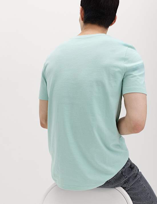 Camiseta 100 % algod&oacute;n de corte est&aacute;ndar con cuello redondo
