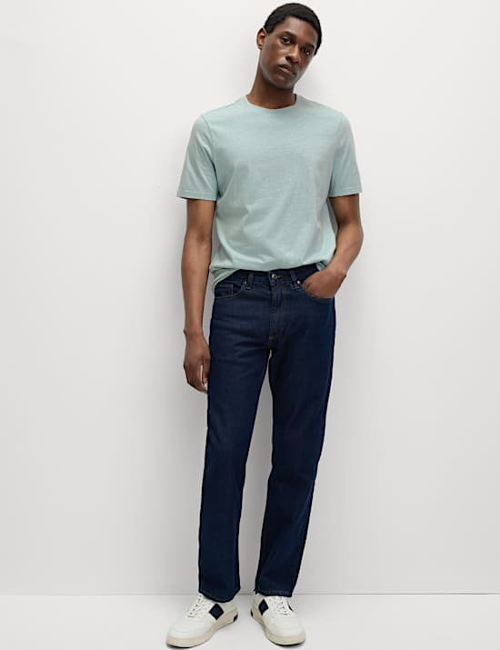 Pure Cotton Regular Fit Crew Neck T-Shirt