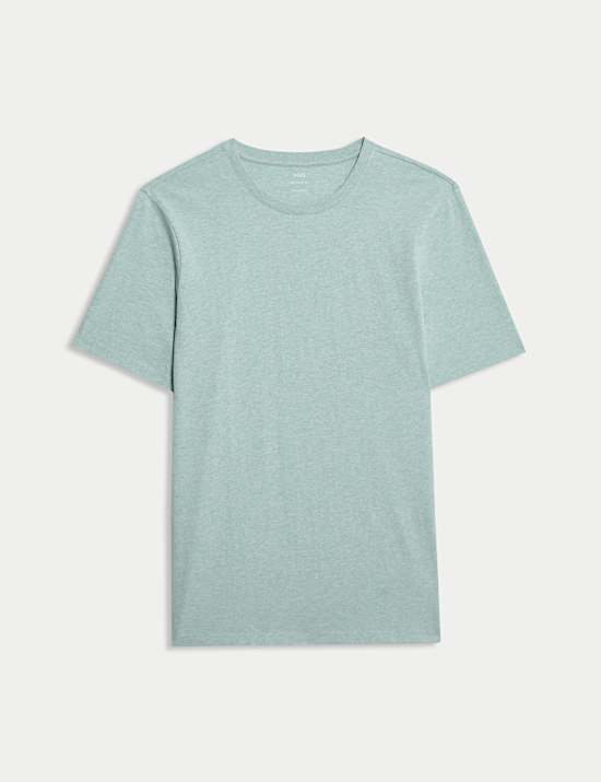 Pure Cotton Regular Fit Crew Neck T-Shirt