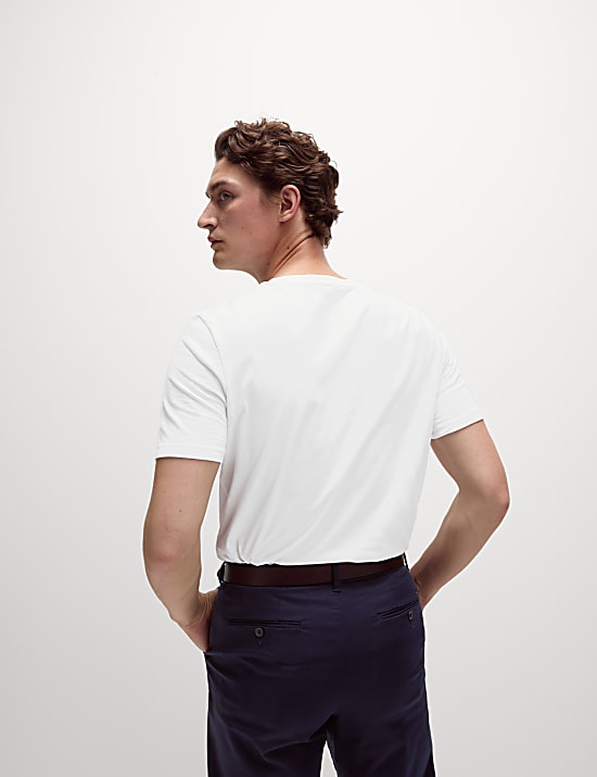 Regular Fit Pure Cotton Crew Neck T-Shirt