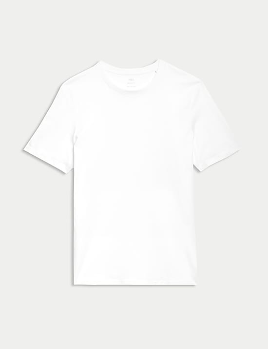 Regular Fit Pure Cotton Crew Neck T-Shirt