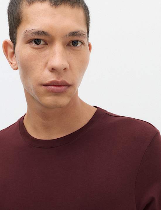 Camiseta 100 % algod&oacute;n de corte est&aacute;ndar con cuello redondo