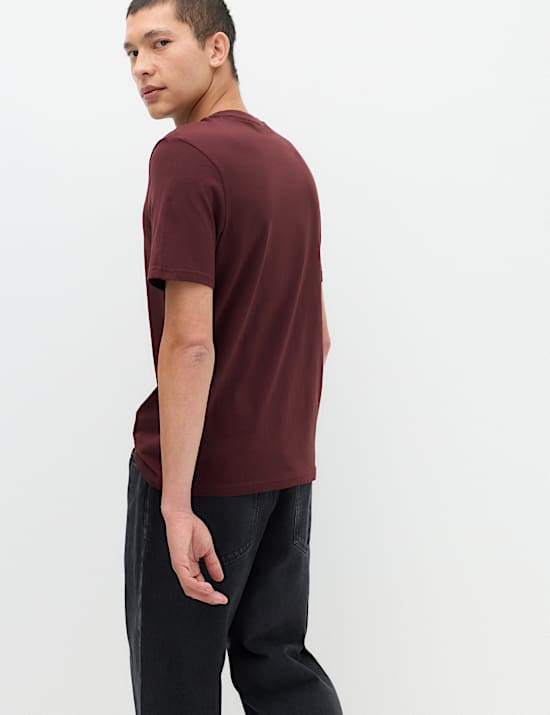 Camiseta 100 % algod&oacute;n de corte est&aacute;ndar con cuello redondo