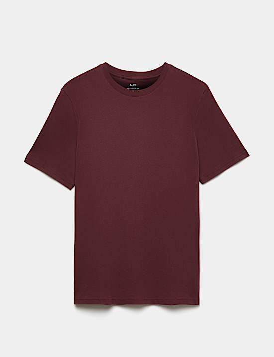Camiseta 100 % algod&oacute;n de corte est&aacute;ndar con cuello redondo