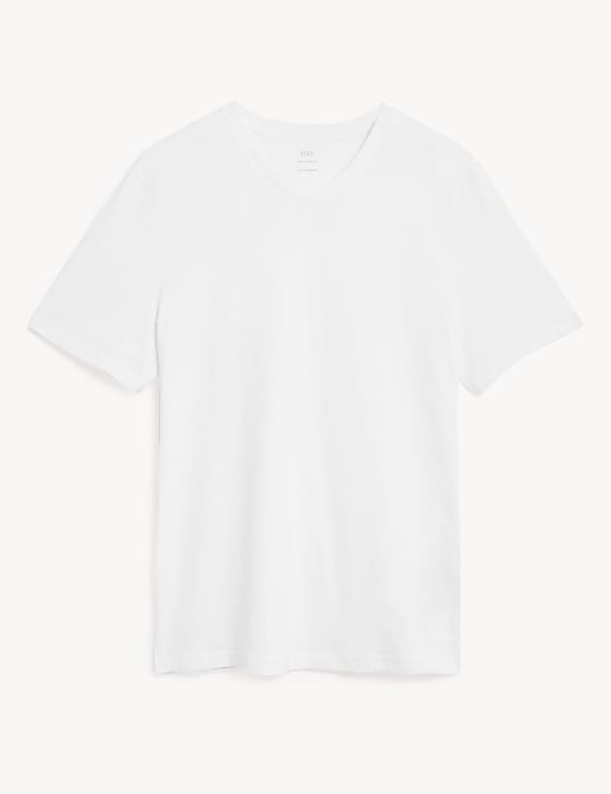 Pure Cotton V-Neck T-Shirt