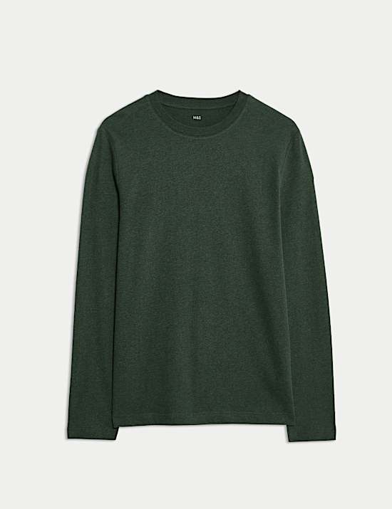 Pure Cotton Crew Neck T-Shirt