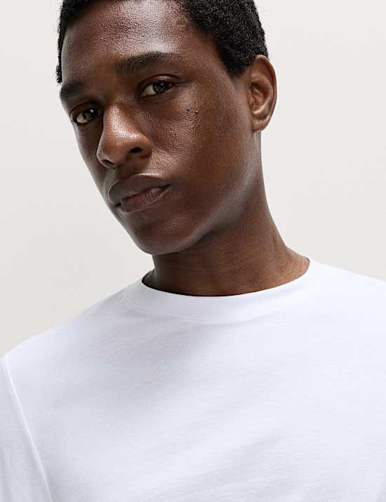 Pure Cotton Crew Neck T-Shirt