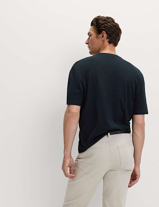 Ruimvallend T-shirt van puur katoen