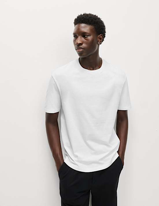 Relaxed Fit Pure Cotton T shirt