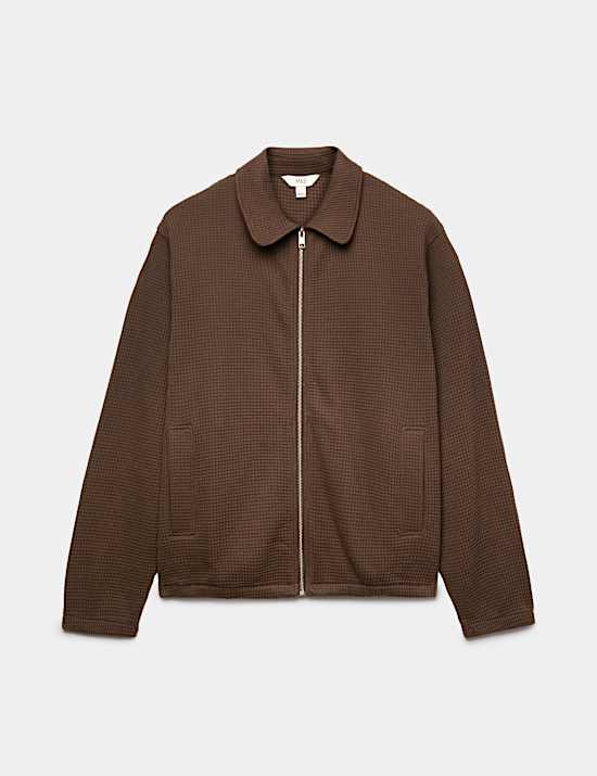 Pure Cotton Exploded Waffle Jacket