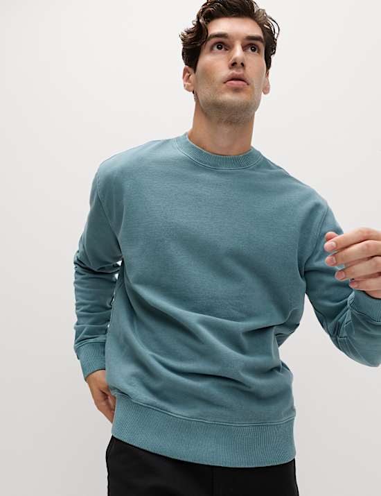 Pure Cotton Garment Dye Sweatshirt