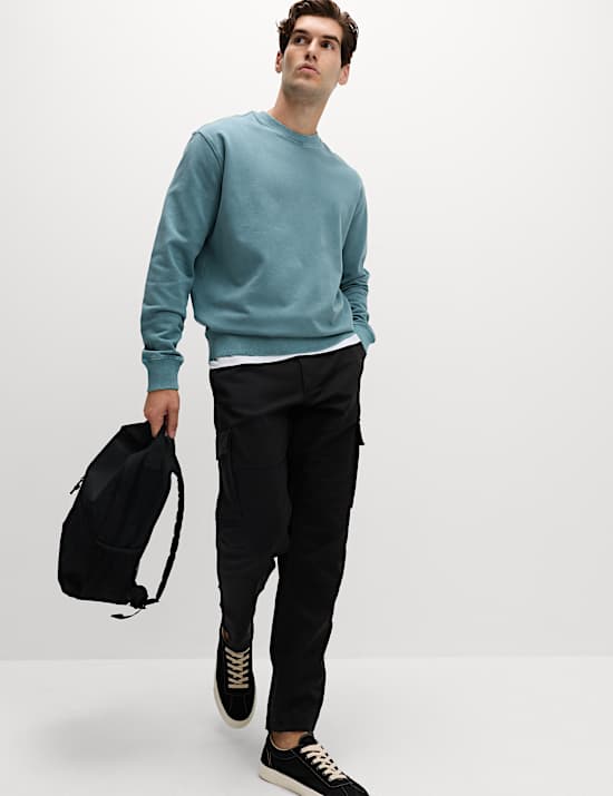 Pure Cotton Garment Dye Sweatshirt