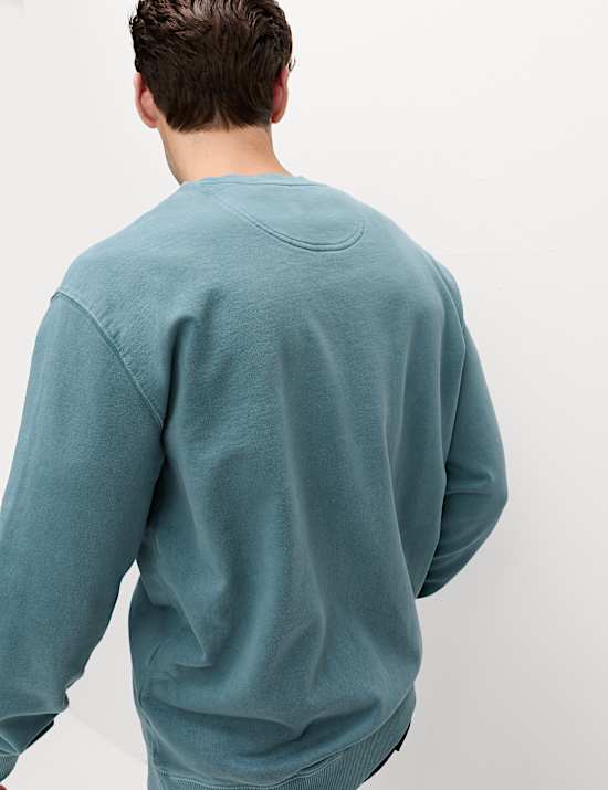 Pure Cotton Garment Dye Sweatshirt
