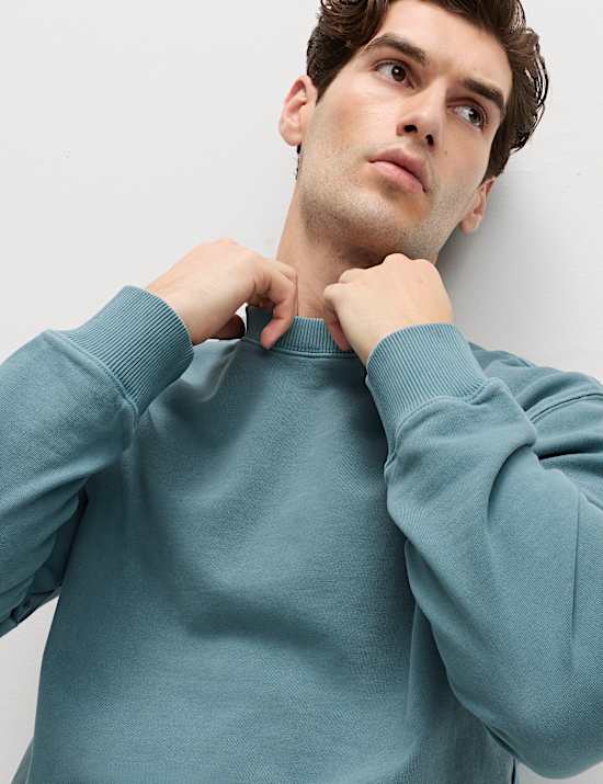 Pure Cotton Garment Dye Sweatshirt