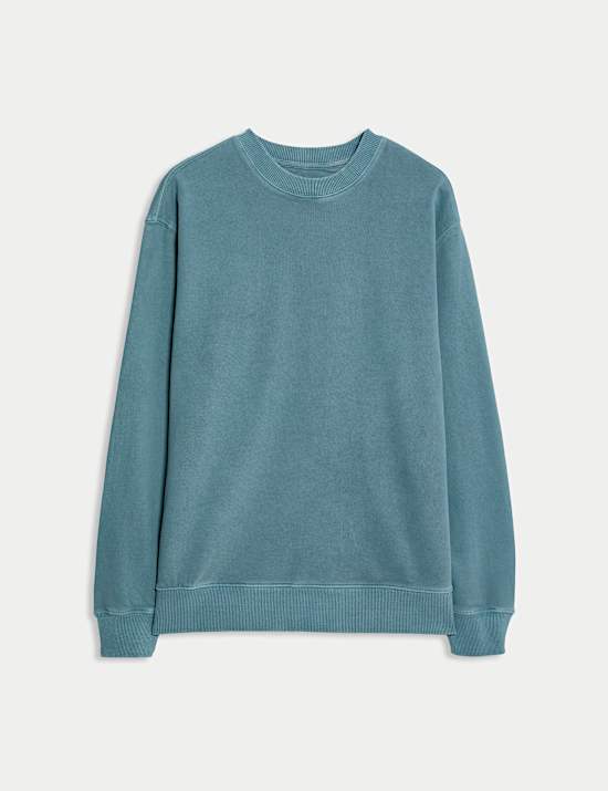 Pure Cotton Garment Dye Sweatshirt