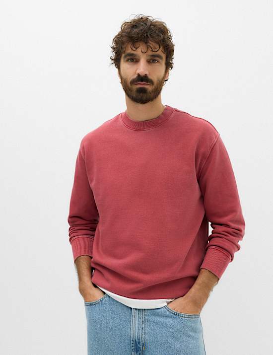 Pure Cotton Garment Dye Sweatshirt