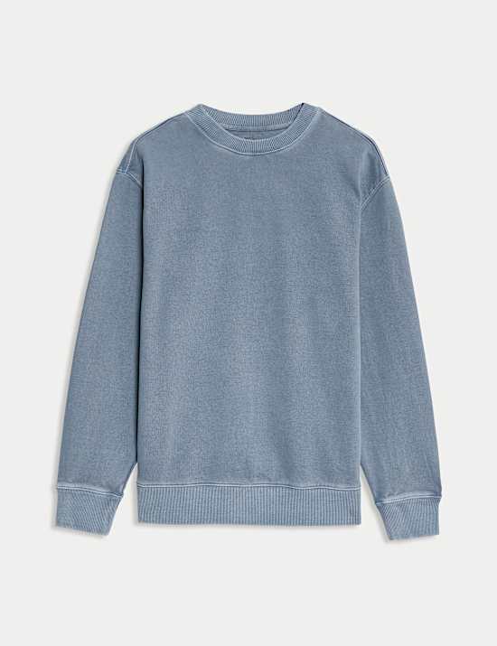 Pure Cotton Garment Dye Sweatshirt