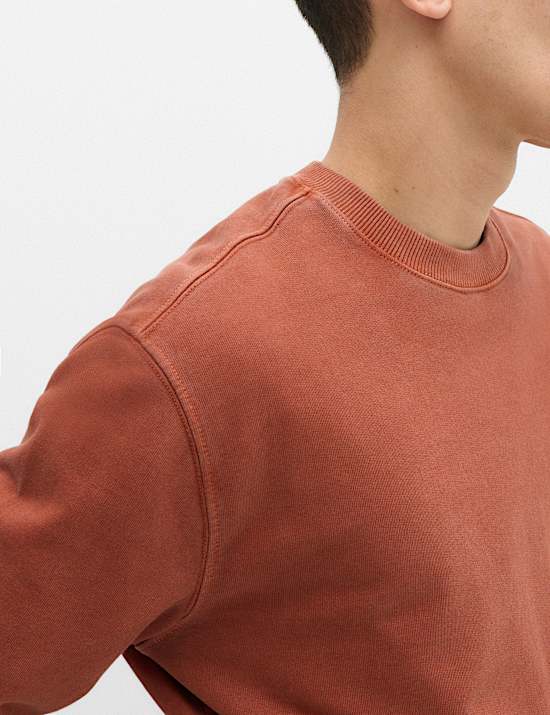 Pure Cotton Garment Dye Sweatshirt