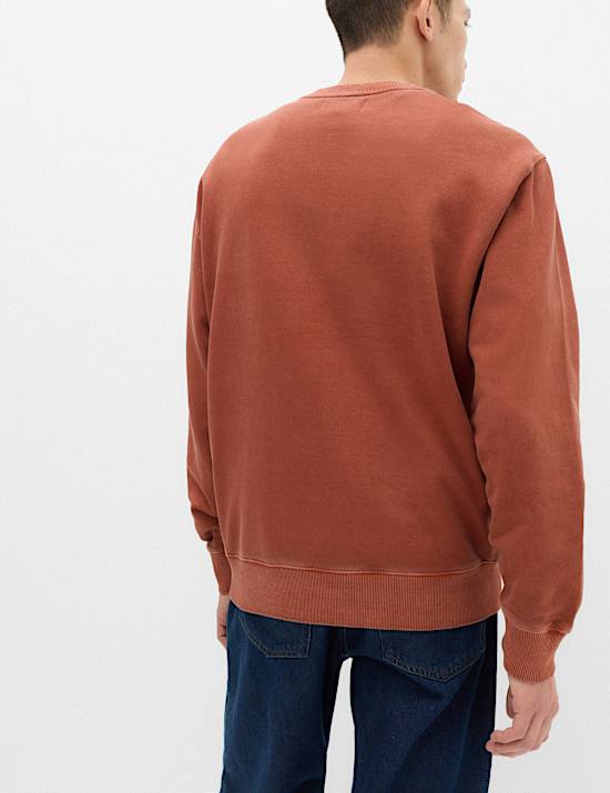 Pure Cotton Garment Dye Sweatshirt