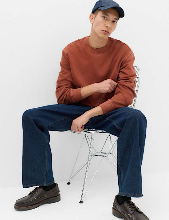 Pure Cotton Garment Dye Sweatshirt