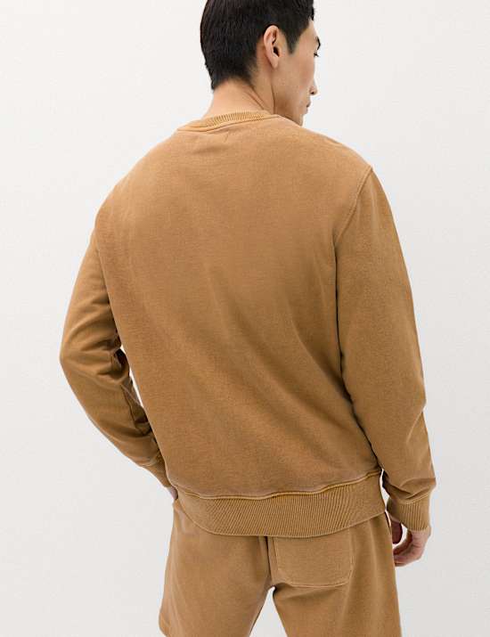 Pure Cotton Garment Dye Sweatshirt