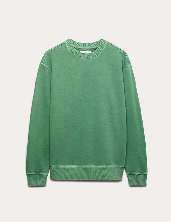 Pure Cotton Garment Dye Sweatshirt