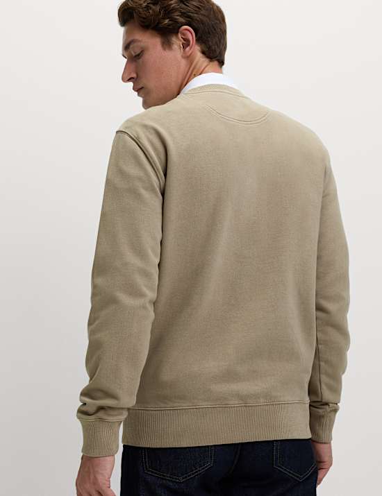 Pure Cotton Garment Dye Sweatshirt