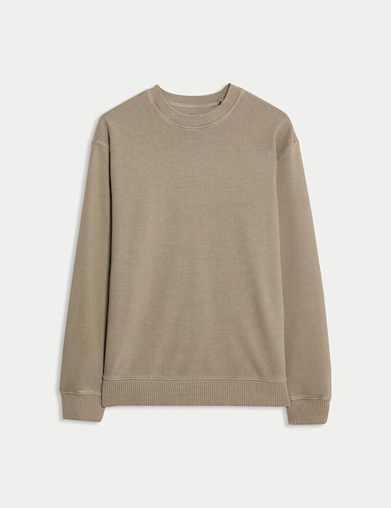 Pure Cotton Garment Dye Sweatshirt