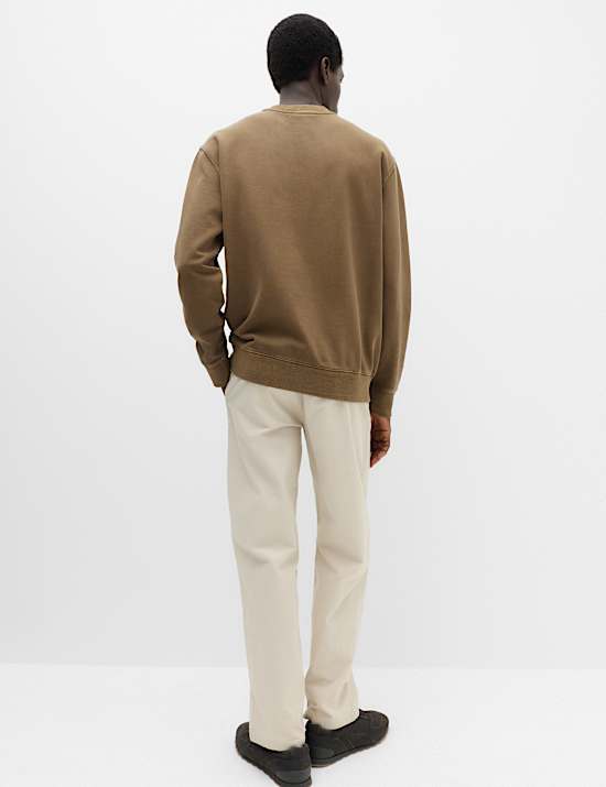 Pure Cotton Garment Dye Sweatshirt