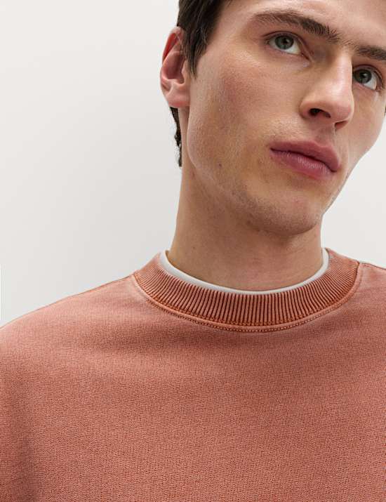 Pure Cotton Garment Dye Sweatshirt