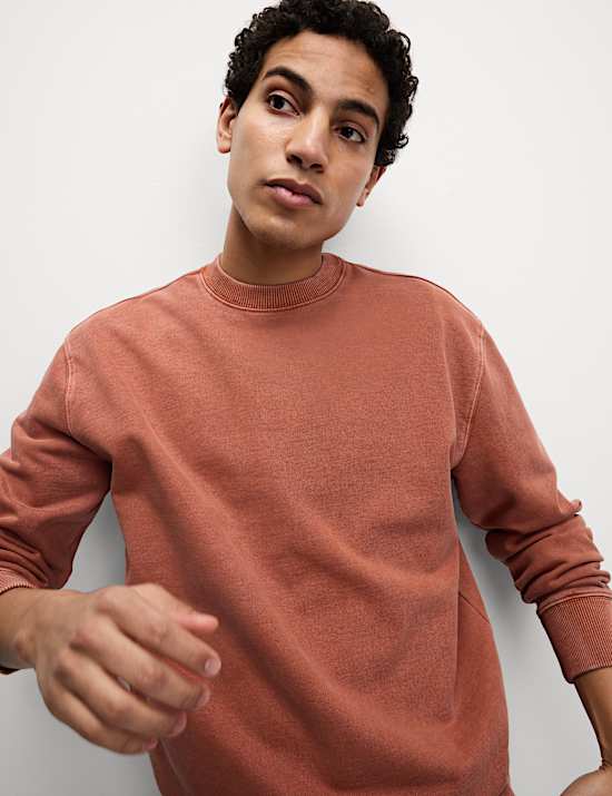 Pure Cotton Garment Dye Sweatshirt