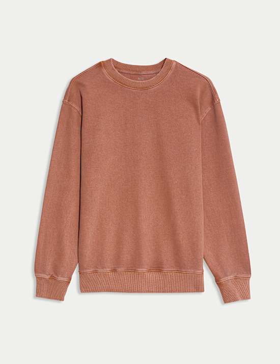 Pure Cotton Garment Dye Sweatshirt