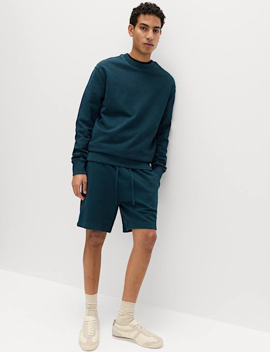 Sweat-shirt 100 % coton teint en pi&egrave;ce